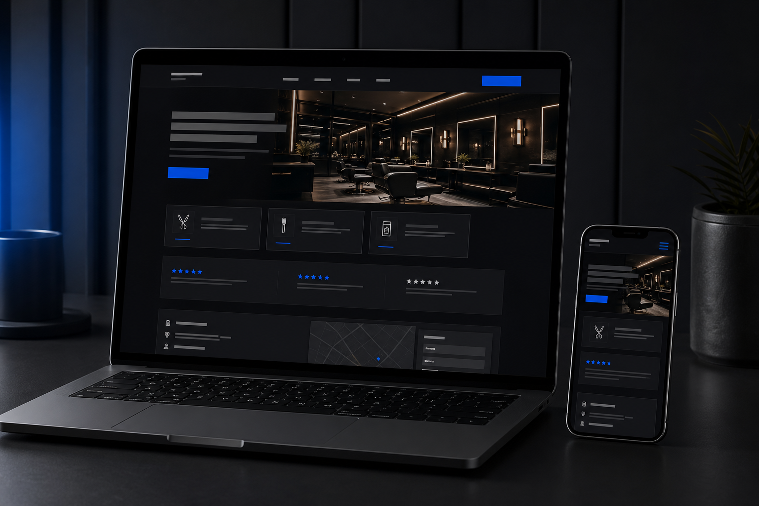 Premium local service website after redesign