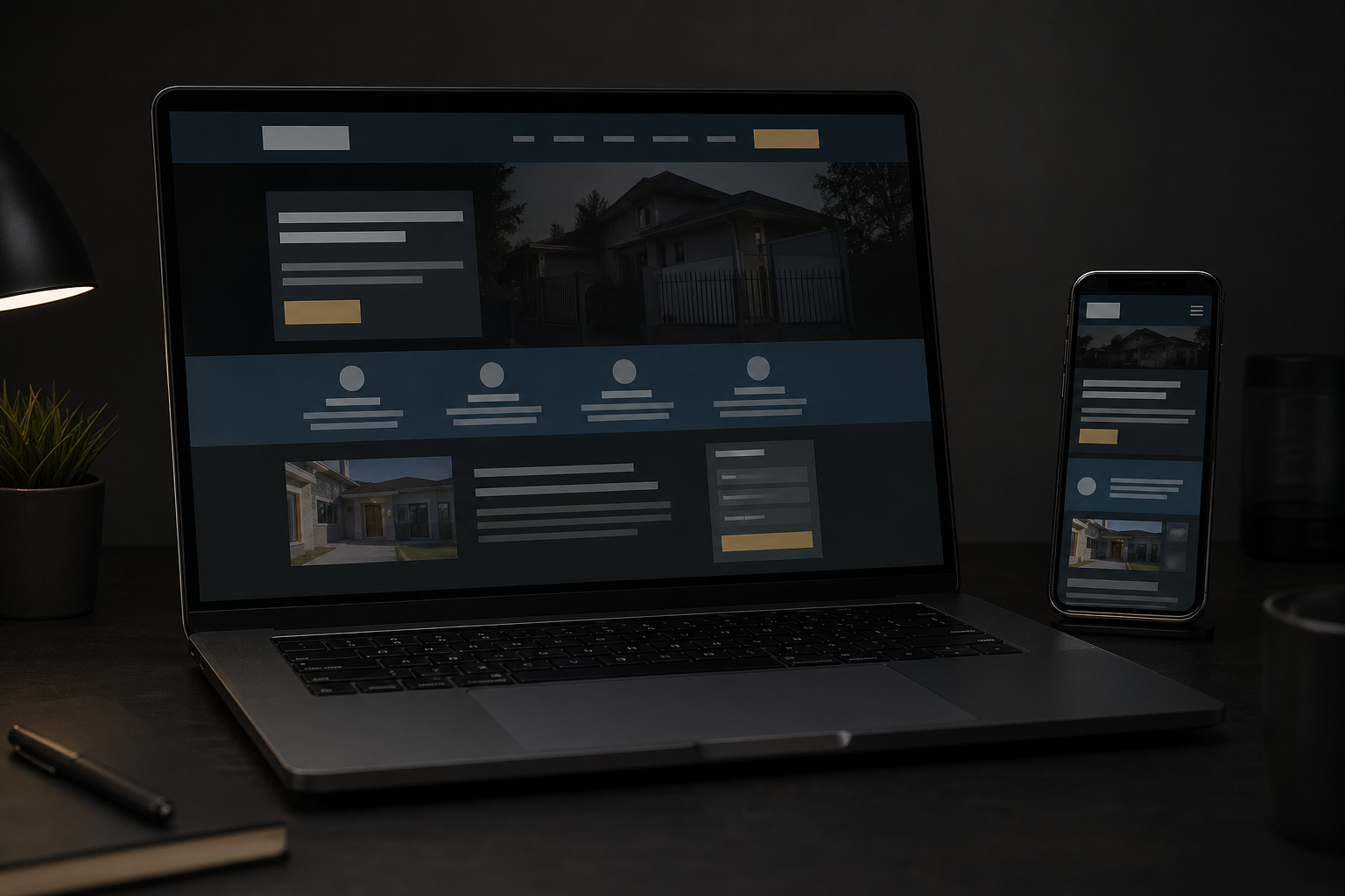 Outdated local business website before redesign