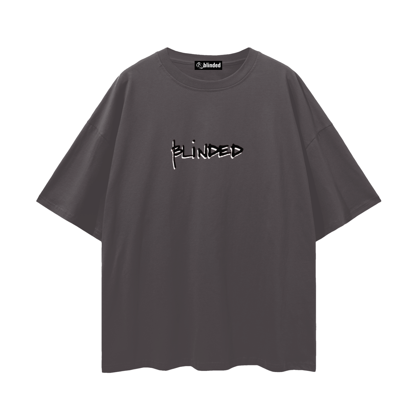 "blinded" black logo Loose Drop Shoulder T-Shirt (unisex)