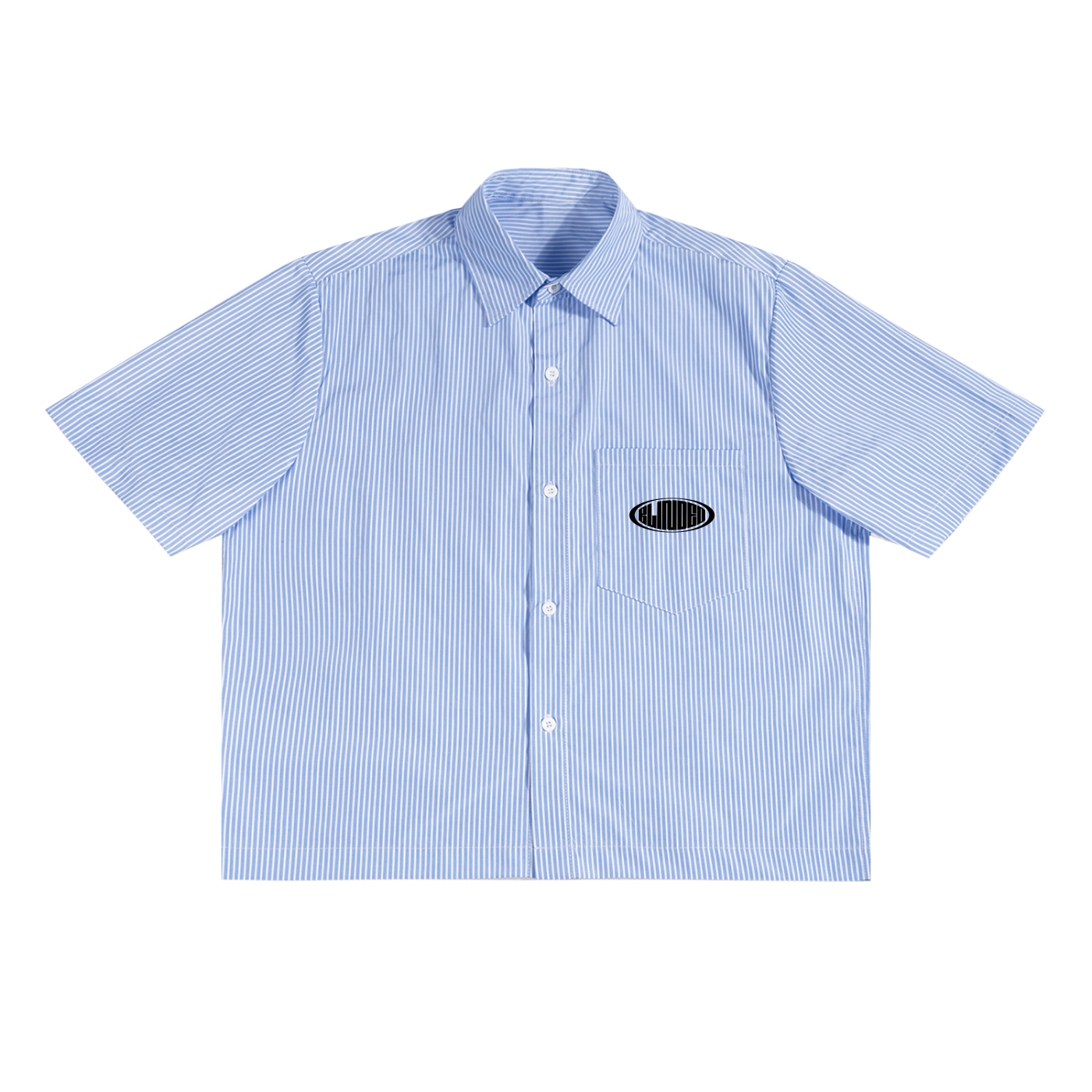 Vertical Stripe Boxy Shirt