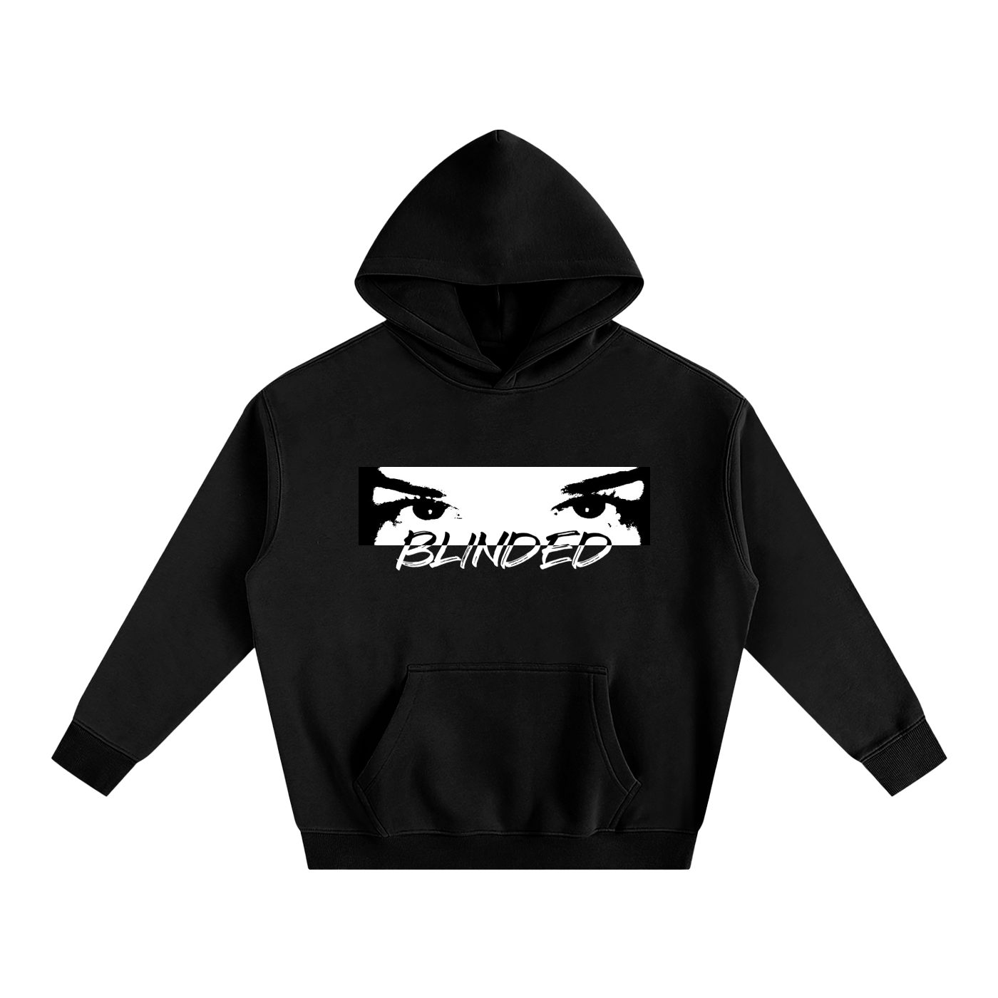 "blinded" Oversize Fleeced Hoodie (unisex)