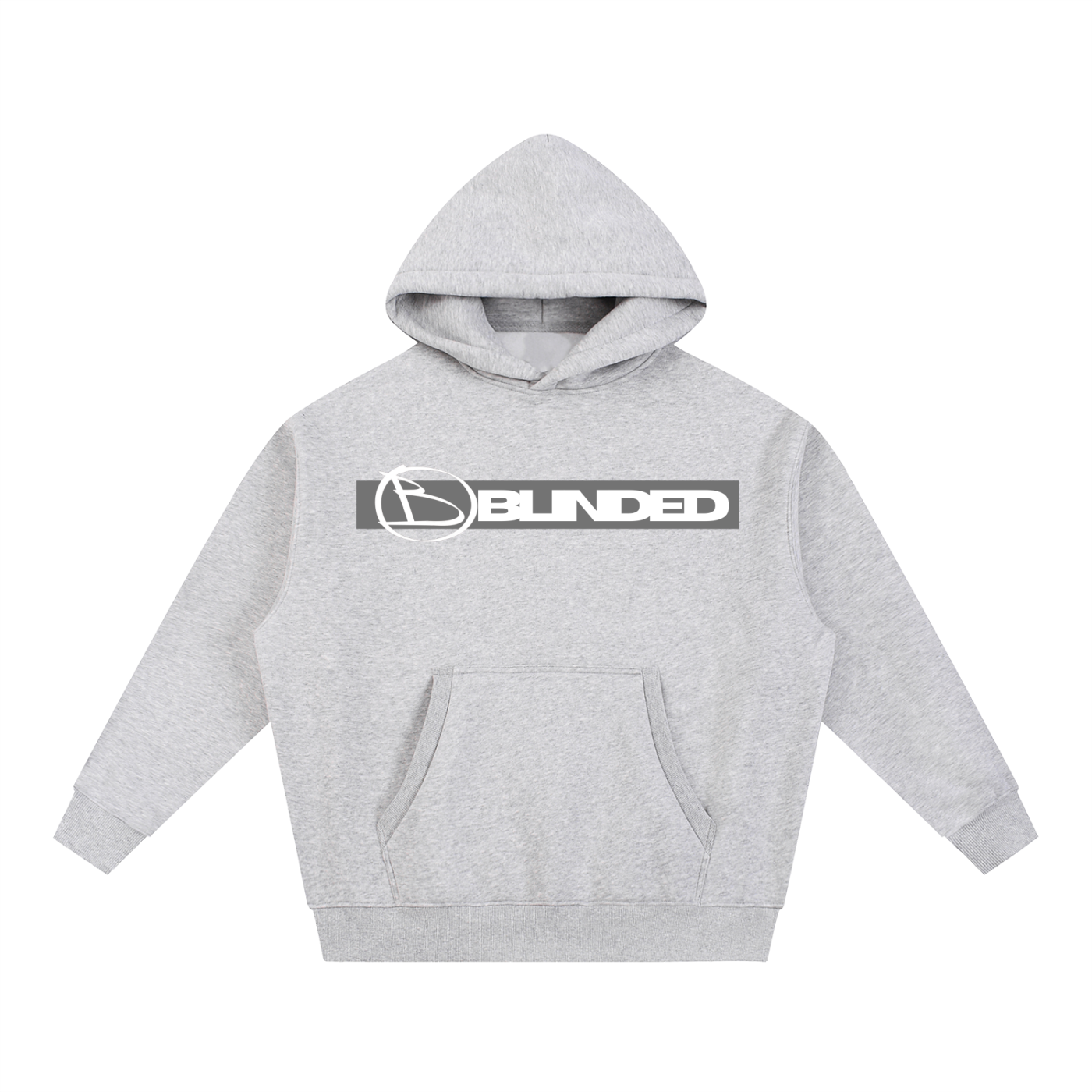 "blinded" Essential Oversized Boxy Fit Fleece Hoodie (unisex)