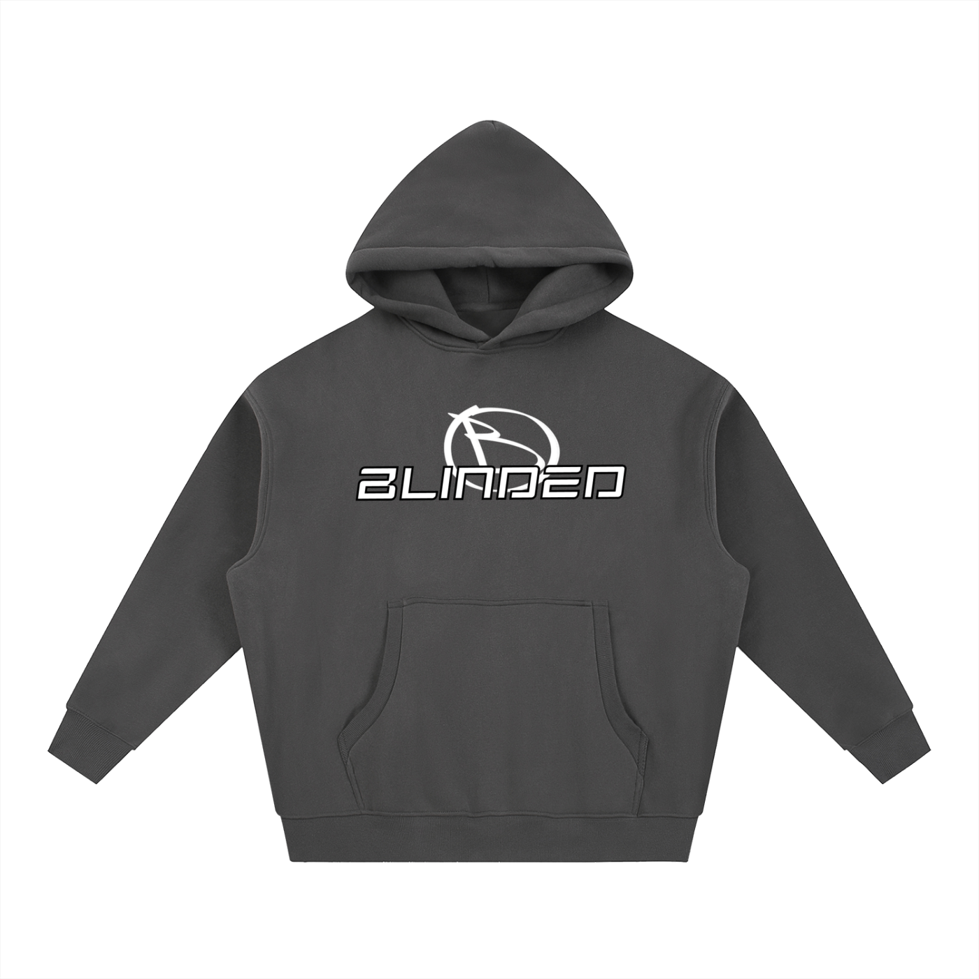 "blinded" Essential Oversized Boxy Fit Fleece Hoodie (unisex)