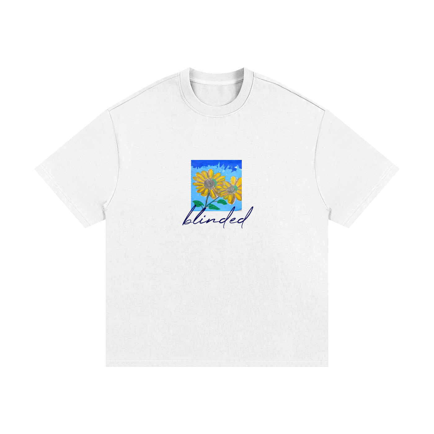 "sunflowers blinded" Heavyweight Cotton T-Shirt (unisex)